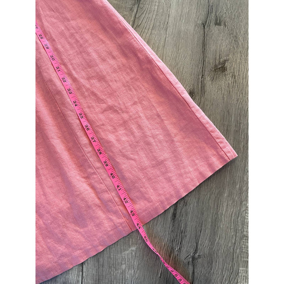 Christopher & Banks Linen Dress Button Down Pink size 4 - Picture 7 of 7